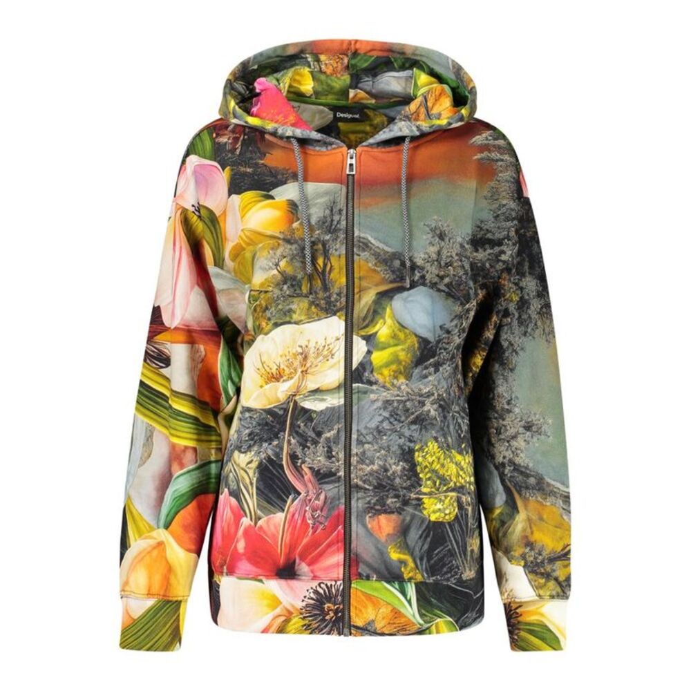 Desigual Gray Cotton Women's Sweatshirt